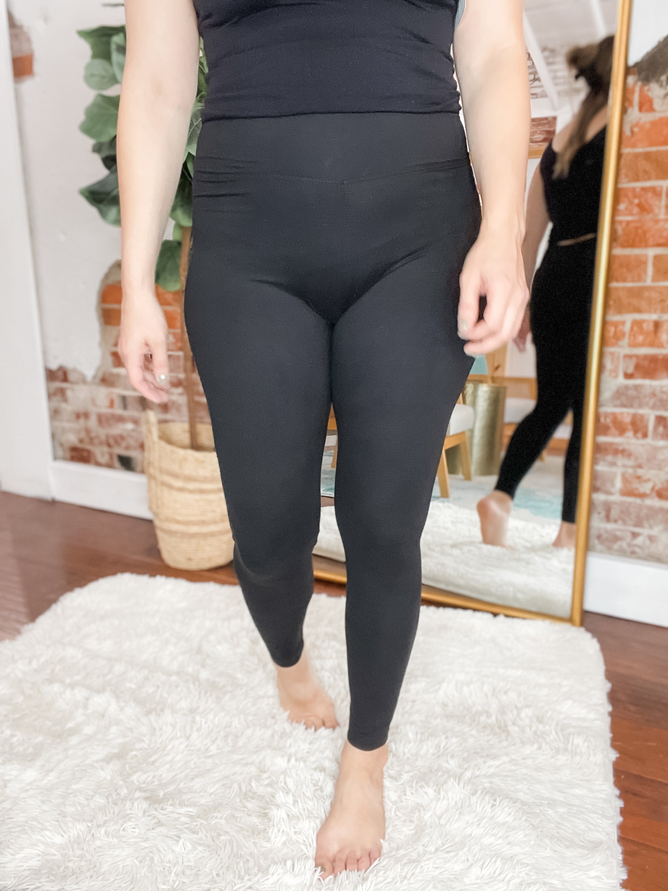 Belle Ever After Boutique. LLC Ready Set Go Black Leggings One Size